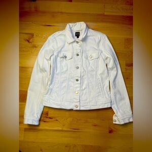 Gap White denim jacket